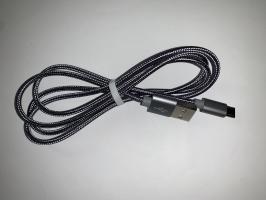 USB кабель HOCO X2 Knitted MicroUSB, 2.4А, 1м, нейлон (серый)_1